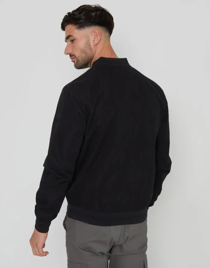 Men Black Showerproof Classic Bomber Jacket Threadbare Jackets Men Black Showerproof Classic Bomber Jacket Threadbare Jackets