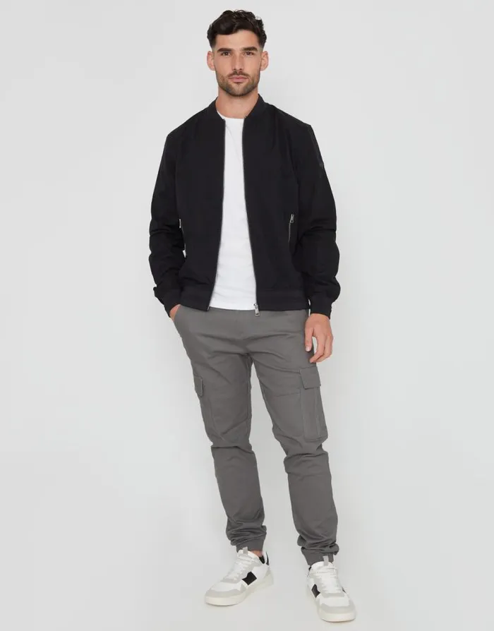 Men Black Showerproof Classic Bomber Jacket Threadbare Jackets Men Black Showerproof Classic Bomber Jacket Threadbare Jackets