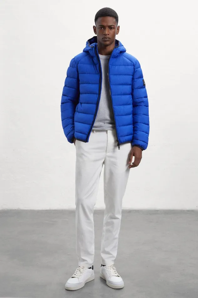 Men Blue Asp Jacket Ecoalf Coats And Jackets