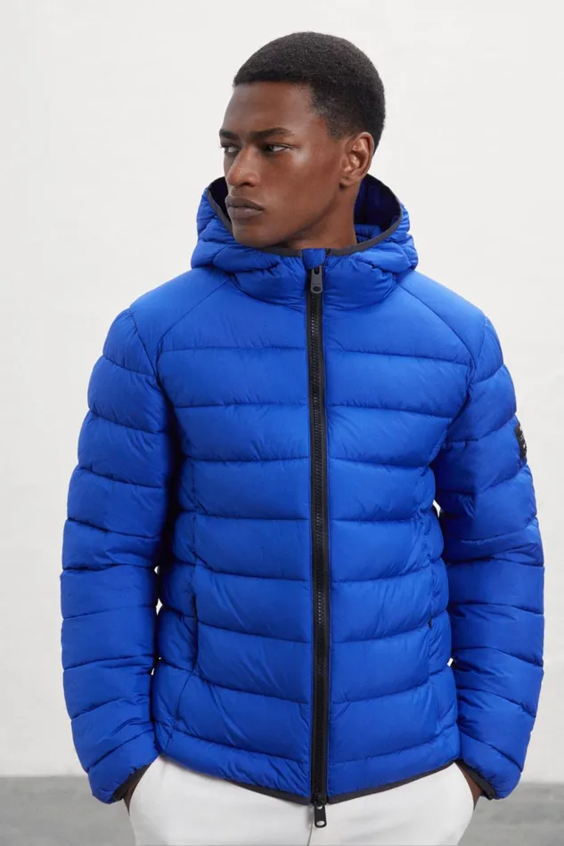 Men Blue Asp Jacket Ecoalf Coats And Jackets