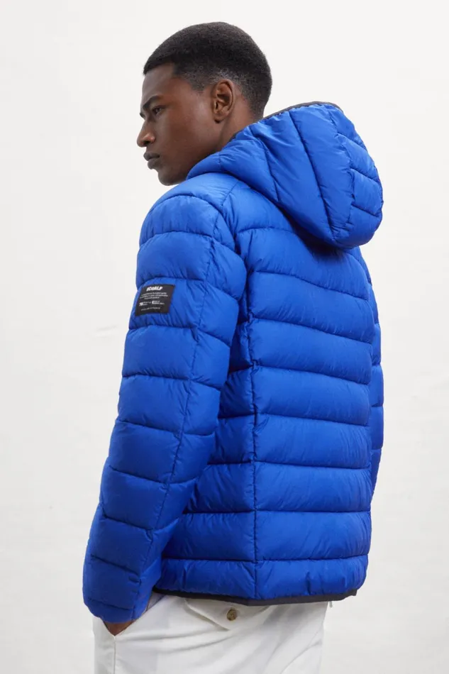 Men Blue Asp Jacket Ecoalf Coats And Jackets