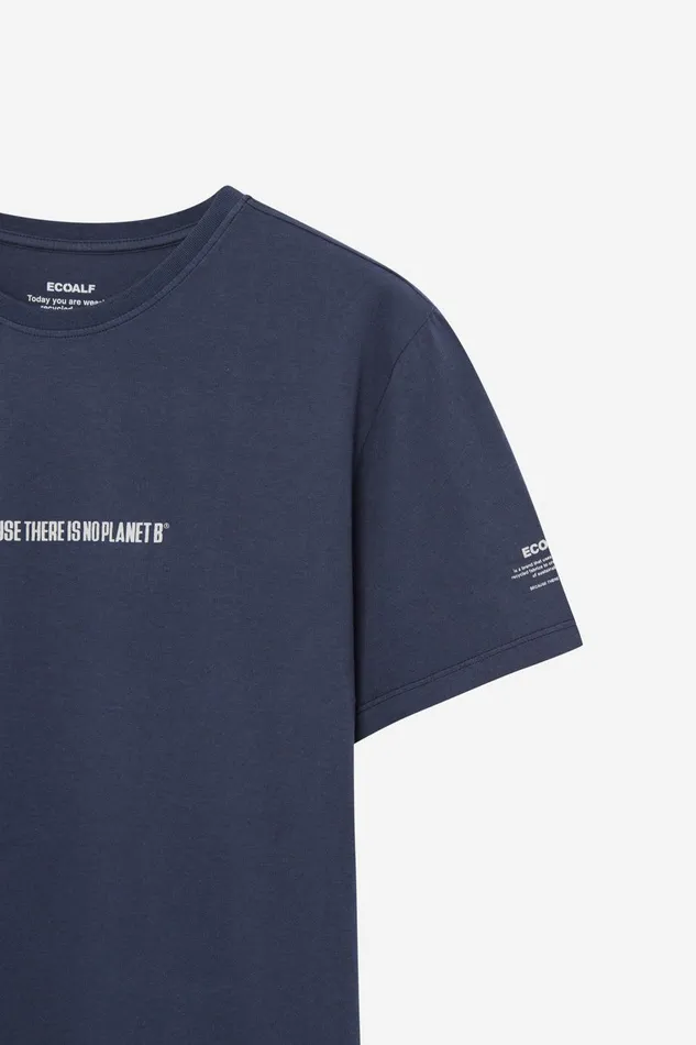 Men Blue Bicar TShirt Ecoalf TShirts