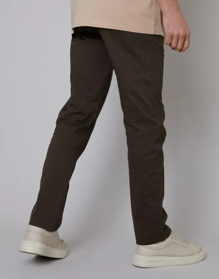 Men Brown Regular Fit Chino Trousers Threadbare Chinos Men Brown Regular Fit Chino Trousers Threadbare Chinos