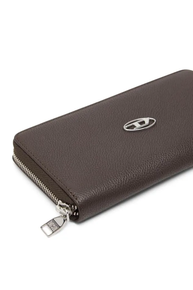Men Continental Zip L Brown Diesel Wallets Men Continental Zip L Brown Diesel Wallets
