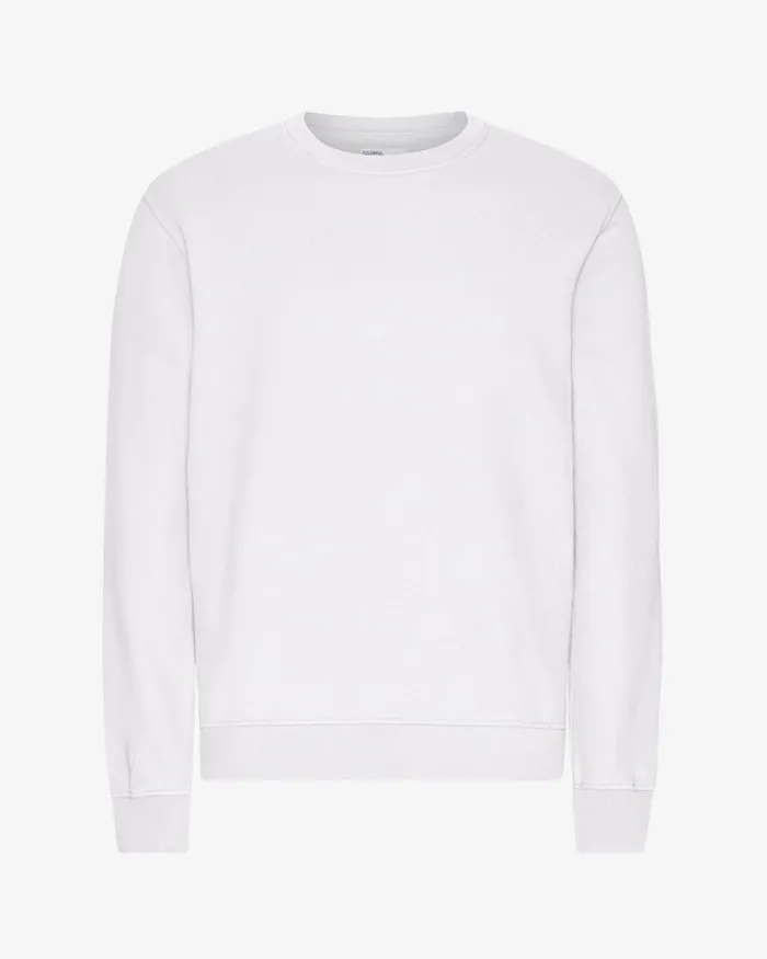Men Crewneck Sweatshirts Colorful Standard Classic Organic Crew Optical White Men Crewneck Sweatshirts Colorful Standard Classic Organic Crew Optical White