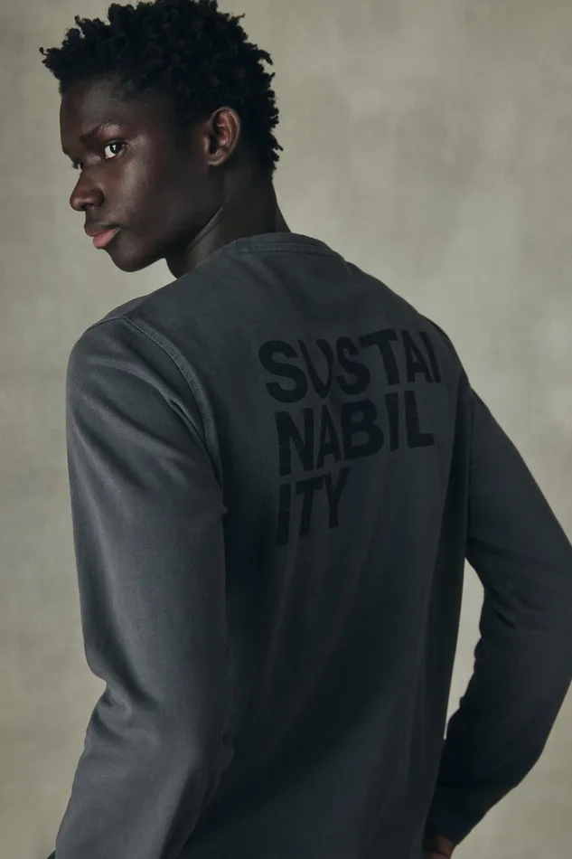Men Dark Grey Sustano TShirt Ecoalf TShirts