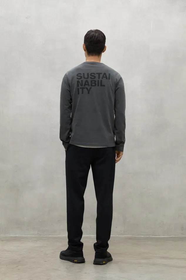 Men Dark Grey Sustano TShirt Ecoalf TShirts