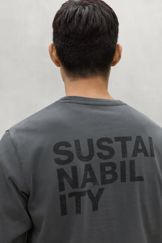 Men Dark Grey Sustano TShirt Ecoalf TShirts