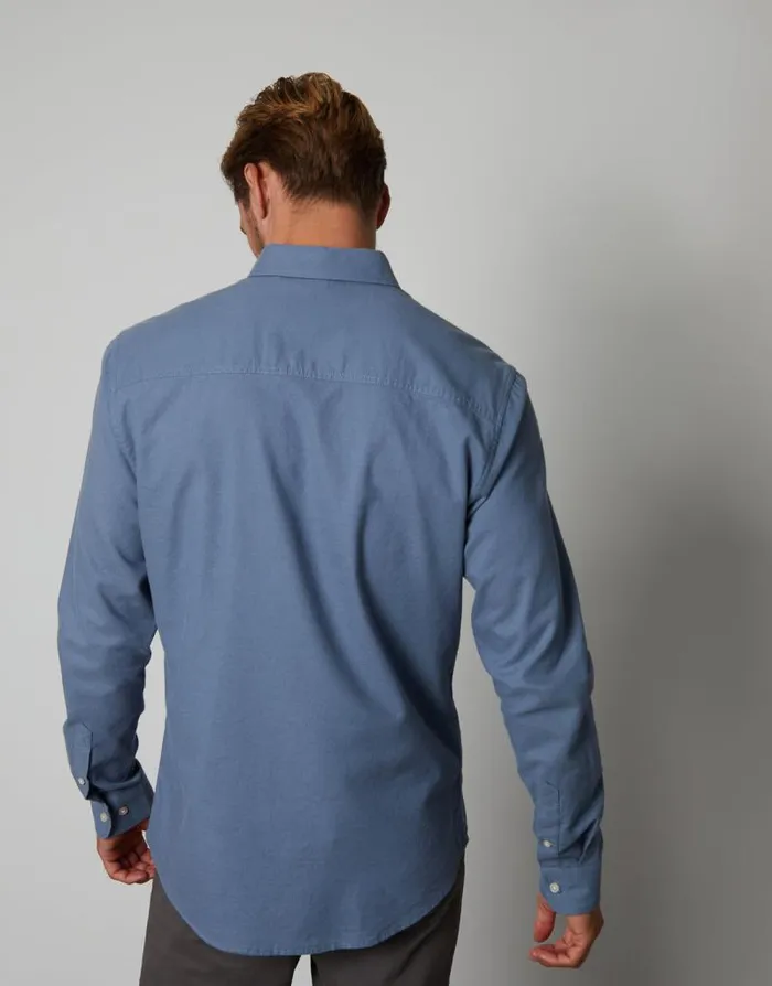 Men Denim Blue Cotton Long Sleeve Slim Fit Shirt Threadbare Shirts Men Denim Blue Cotton Long Sleeve Slim Fit Shirt Threadbare Shirts