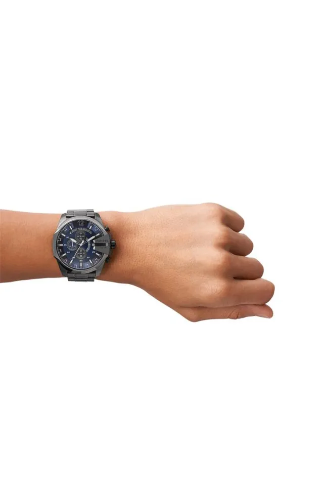 Men Dz4329 Mega Chief Silver Diesel Watches