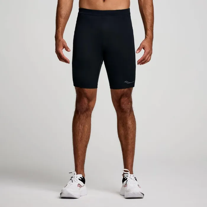 Men Fortify Lined Half Tight Black Saucony Bottoms