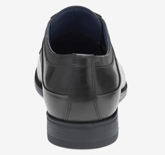 Men Gibbons Cap Toe Black Full Grain JohnstonandMurphy LaceUps