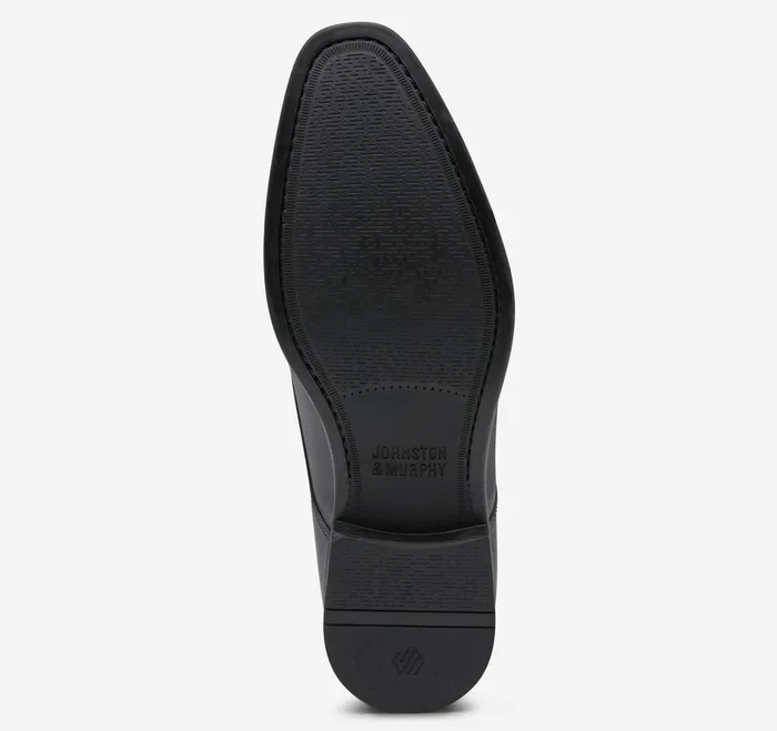 Men Gibbons Cap Toe Black Full Grain JohnstonandMurphy LaceUps