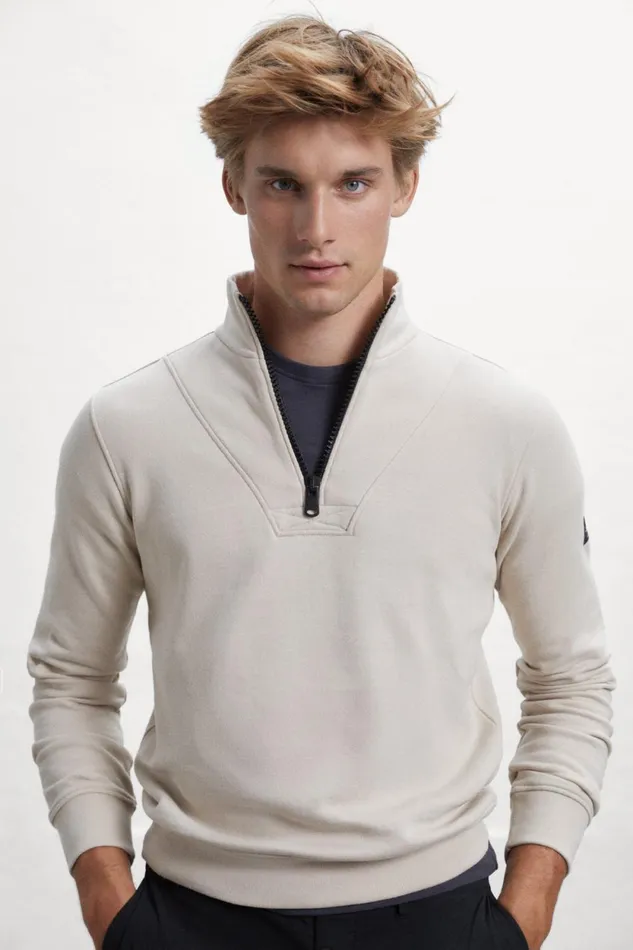 Men Grey Cannes Sweatshirt Ecoalf Sweatshirts
