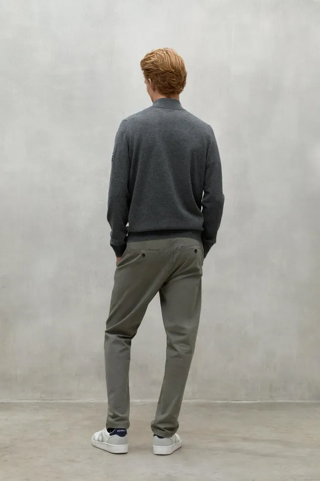 Men Grey Larch Sweater Ecoalf Knitwear