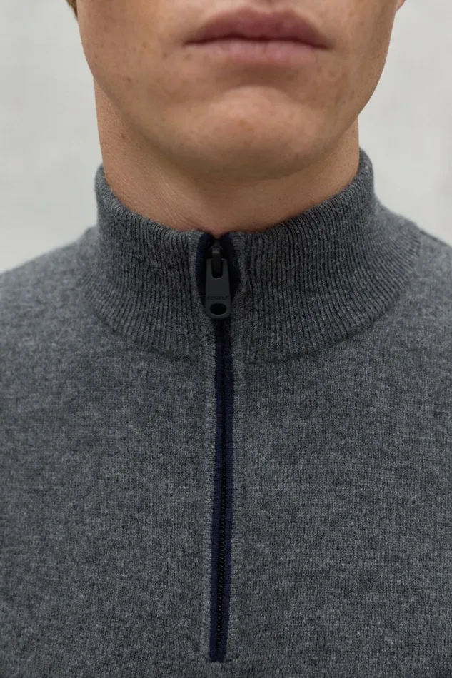 Men Grey Larch Sweater Ecoalf Knitwear