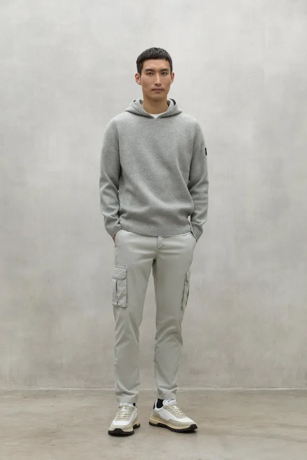 Men Grey Mugga Knitted Sweater Ecoalf Knitwear