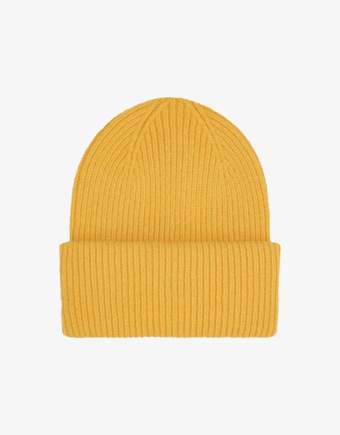 Men Hats Colorful Standard Merino Wool Hat Burned Yellow
