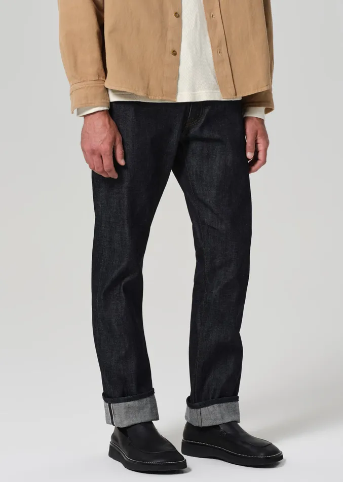 Men Jeans Citizens Of Humanity Elijah Straight Archive In Raw Selvedge