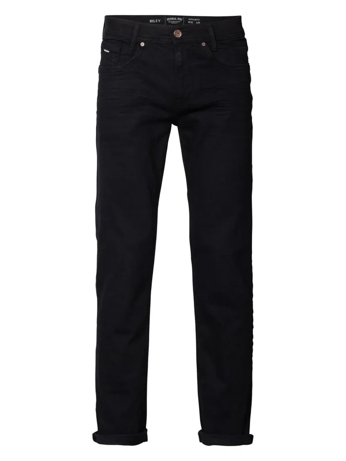 Men Jeans Petrol Industries Riley RegularFit Blackblack