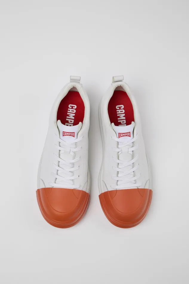 Men Junction Runner White Leather Sneakers Camper Sneakers Men Junction Runner White Leather Sneakers Camper Sneakers