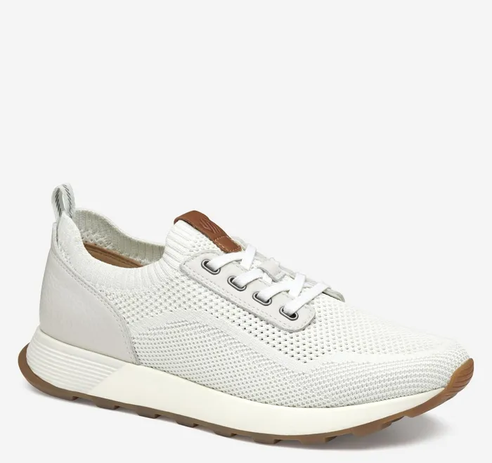 Men Kinnon Knit Jogger Off White Knit JohnstonandMurphy LaceUps