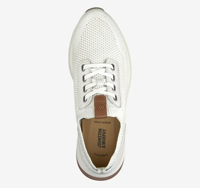 Men Kinnon Knit Jogger Off White Knit JohnstonandMurphy LaceUps Men Kinnon Knit Jogger Off White Knit JohnstonandMurphy LaceUps