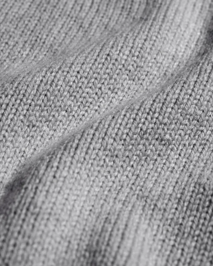 Men Knit Sweaters Colorful Standard Oversized Merino Wool Crew Heather Grey