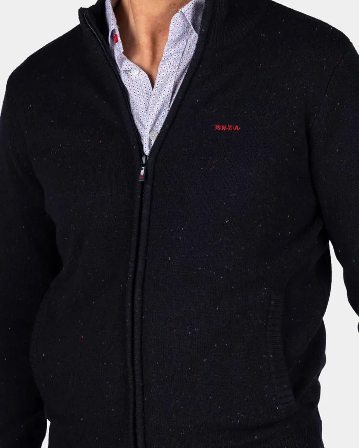 Men Knitwear NZA New Zealand Auckland Dark Blue Wool Cardigan 8211 Winter Navy Men Knitwear NZA New Zealand Auckland Dark Blue Wool Cardigan 8211 Winter Navy