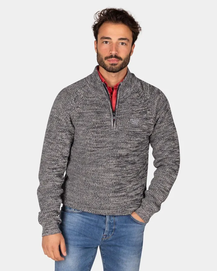 Men Knitwear NZA New Zealand Auckland Navy Cotton Sweater With HalfZip 8211 Winter Navy Men Knitwear NZA New Zealand Auckland Navy Cotton Sweater With HalfZip 8211 Winter Navy