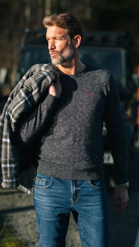 Men Knitwear NZA New Zealand Auckland Navy Knitted Sweater With Round Neck 8211 Winter Navy Men Knitwear NZA New Zealand Auckland Navy Knitted Sweater With Round Neck 8211 Winter Navy