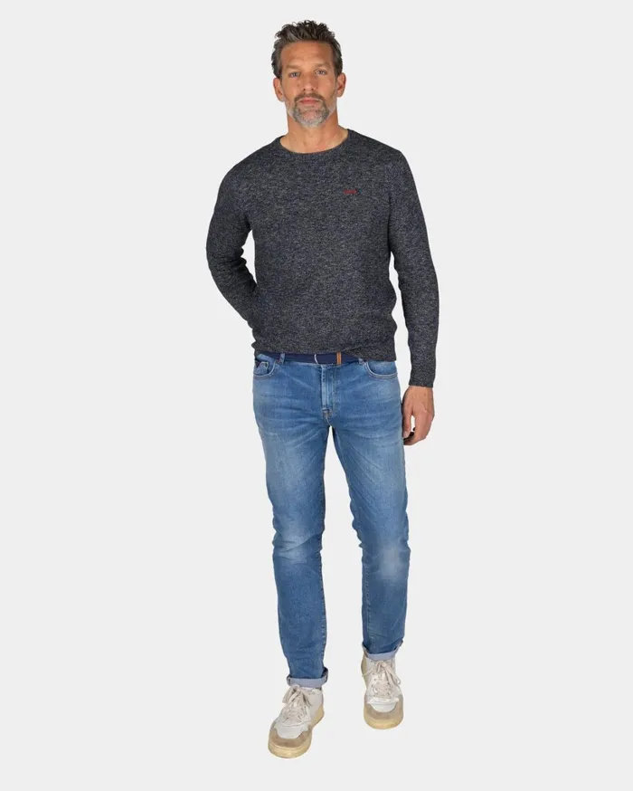 Men Knitwear NZA New Zealand Auckland Navy Knitted Sweater With Round Neck 8211 Winter Navy Men Knitwear NZA New Zealand Auckland Navy Knitted Sweater With Round Neck 8211 Winter Navy