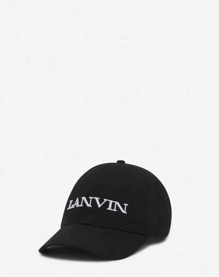 Men Lanvin Hats Lanvin Cotton Cap Black Men Lanvin Hats Lanvin Cotton Cap Black