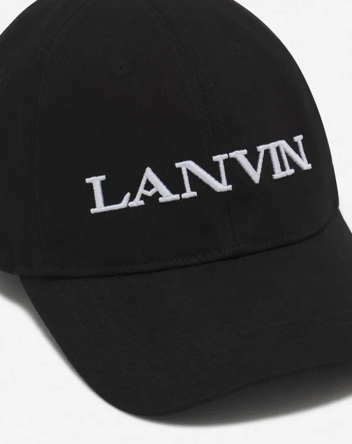 Men Lanvin Hats Lanvin Cotton Cap Black Men Lanvin Hats Lanvin Cotton Cap Black