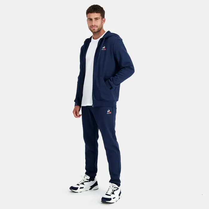 Men Le Coq Sportif Sweatshirts Essentiels ZipUp Hoodie Dress Blues Men Le Coq Sportif Sweatshirts Essentiels ZipUp Hoodie Dress Blues