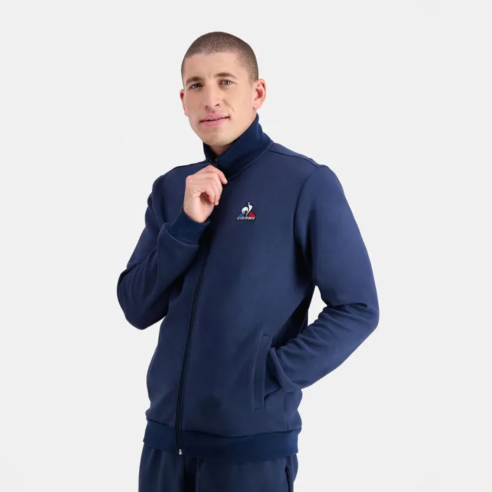 Men Le Coq Sportif Sweatshirts Essentiels ZipUp Sweatshirtshirt Dress Blues