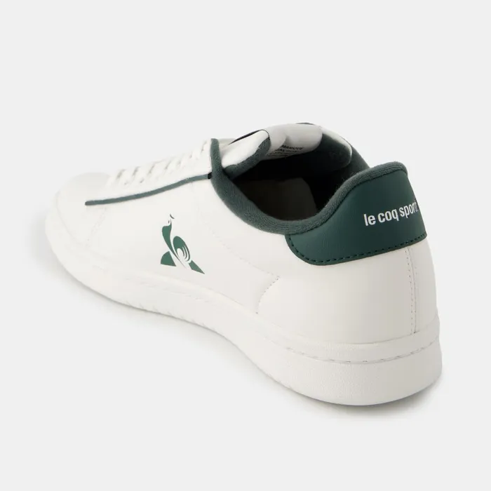 Men Le Coq Sportif Trainers And Sneakers Shoes LCS COURT CLEAN Optical White Trekking Green Men Le Coq Sportif Trainers And Sneakers Shoes LCS COURT CLEAN Optical White Trekking Green