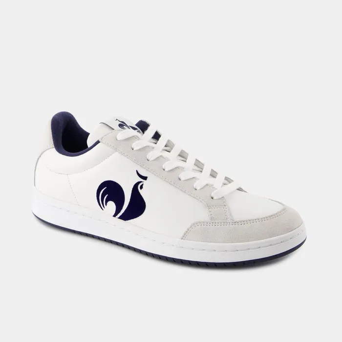 Men Le Coq Sportif Trainers And Sneakers Shoes LCS COURT ROOSTER Optical Whitedress Blue