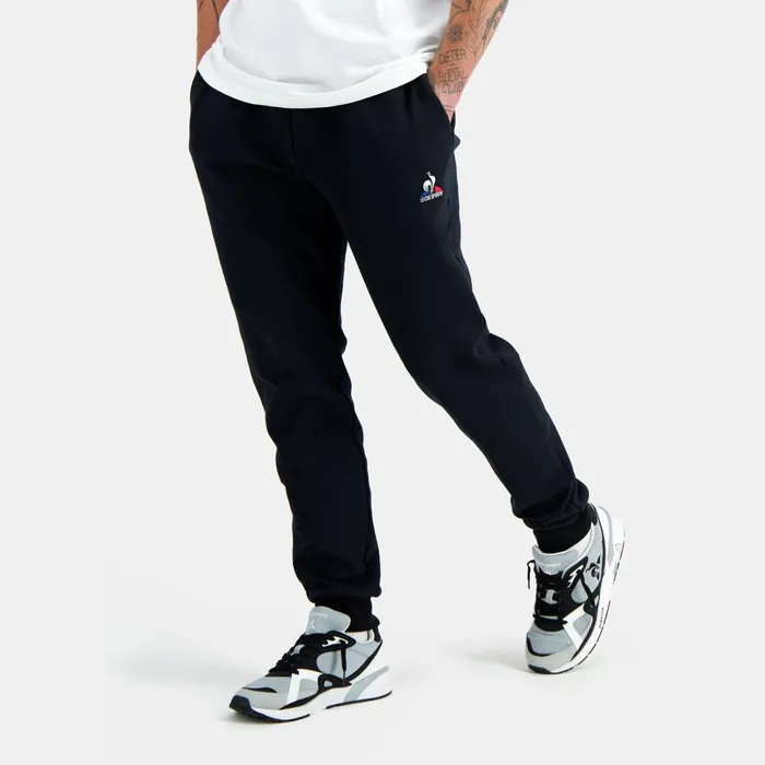 Men Le Coq Sportif Trousers And Joggers Essentiels Trousers Regular Black