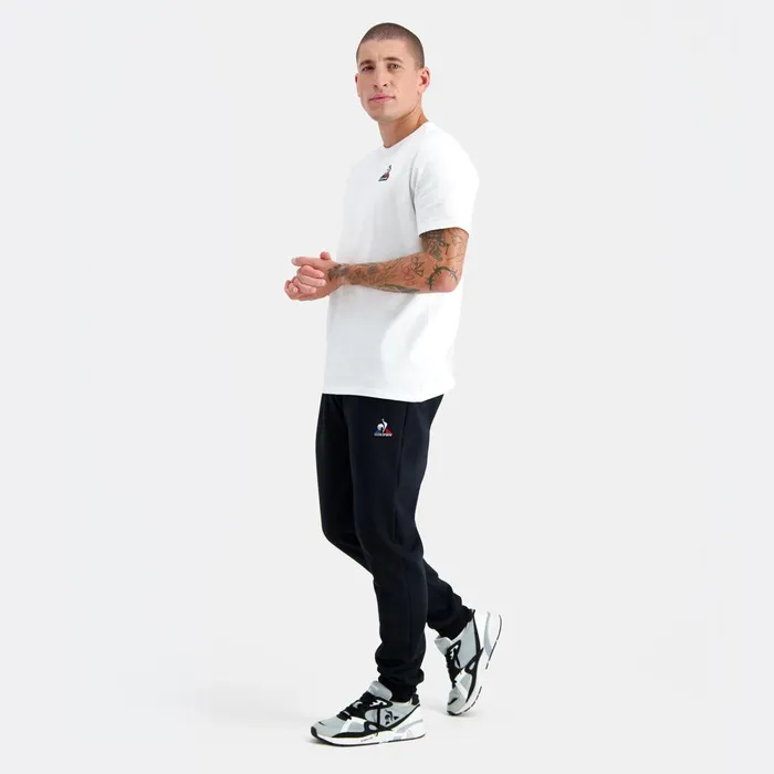 Men Le Coq Sportif Trousers And Joggers Essentiels Trousers Regular Black Men Le Coq Sportif Trousers And Joggers Essentiels Trousers Regular Black