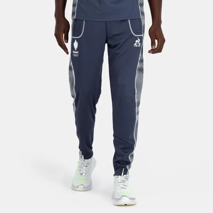 Men Le Coq Sportif Trousers And Joggers France039s Olympic Team Trousers Insignia Blue