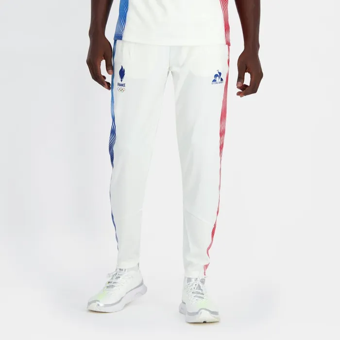 Men Le Coq Sportif Trousers And Joggers France039s Olympic Team Trousers Marshmallow