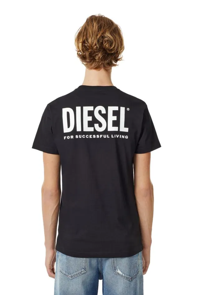 Men LrTDiegoVic Black Diesel Tshirts Men LrTDiegoVic Black Diesel Tshirts