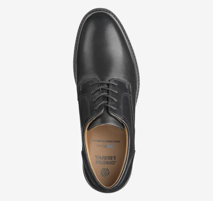 Men Mason Plain Toe Black Full Grain JohnstonandMurphy LaceUps Men Mason Plain Toe Black Full Grain JohnstonandMurphy LaceUps