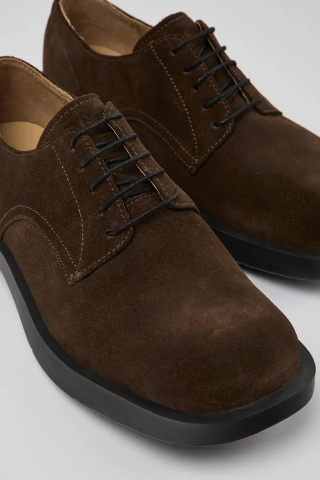 Men MIL 1978 Brown Nubuck Shoes Camper Formal Shoes