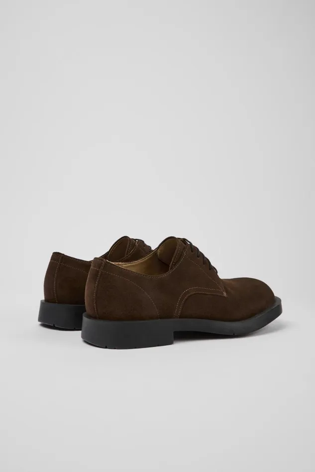 Men MIL 1978 Brown Nubuck Shoes Camper Formal Shoes Men MIL 1978 Brown Nubuck Shoes Camper Formal Shoes