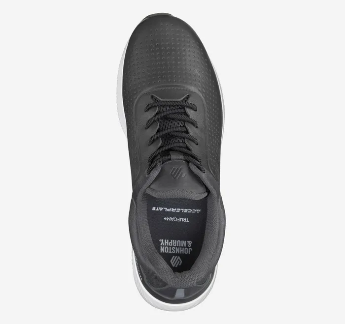 Men Miles UThroat Black Full Grain JohnstonandMurphy LaceUps Men Miles UThroat Black Full Grain JohnstonandMurphy LaceUps