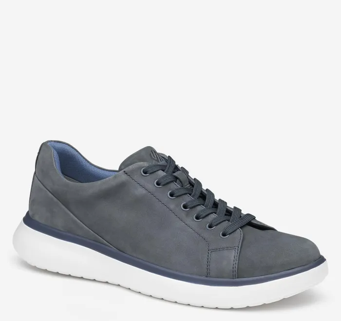 Men Oasis LaceToToe Navy Nubuck JohnstonandMurphy LaceUps