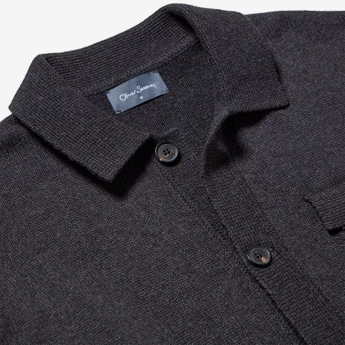 Men Oliver Sweeney Knitwear Brecon Charcoal Men Oliver Sweeney Knitwear Brecon Charcoal