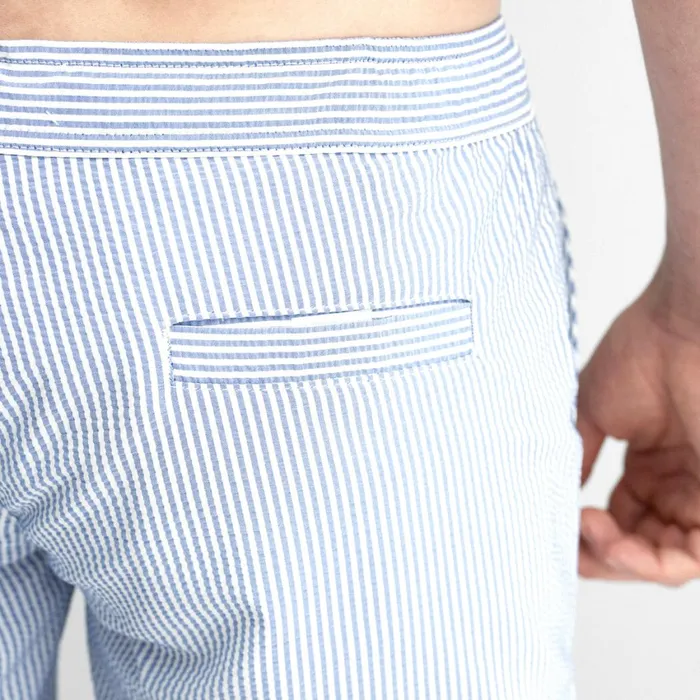 Men Oliver Sweeney Shorts Monforte Blue Stripe Men Oliver Sweeney Shorts Monforte Blue Stripe